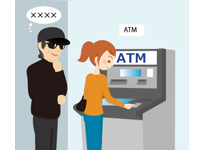ATM（現金自動預け入れ払い機） イメージ