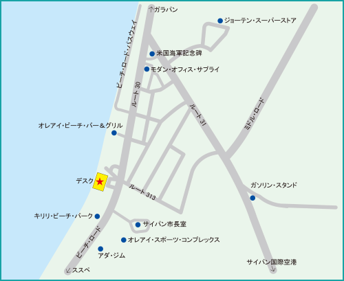 サイパン（アメリカ） 地図